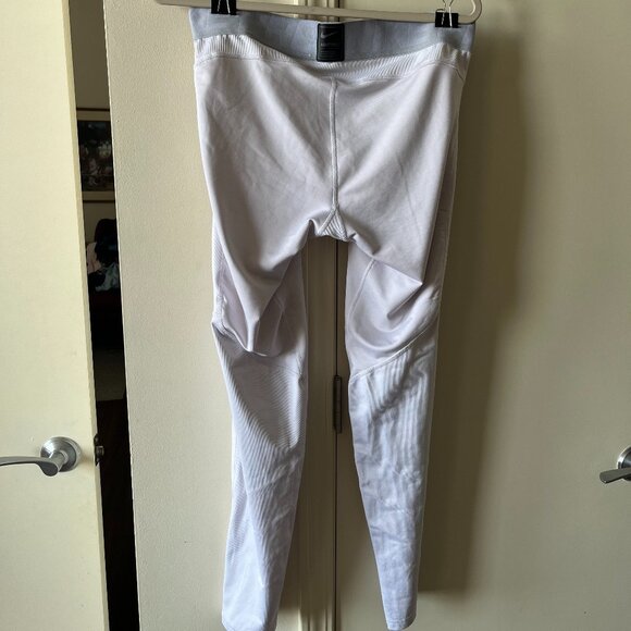 Nike Pro Men’s Tight Fit Training Tights White Size XL - Picture 4 of 6